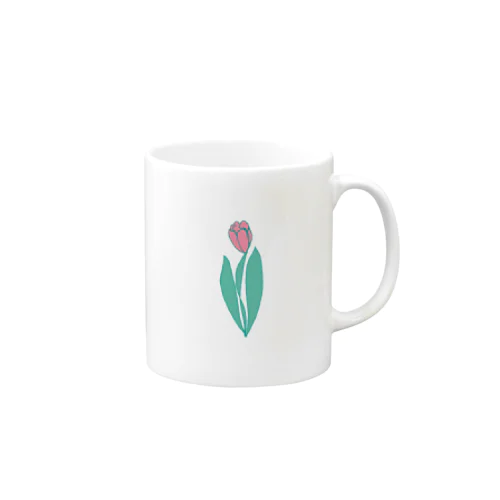 チューリップのワンポイントイラスト Mug