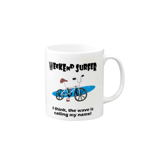 自転車でサーフィン行こう！ Mug