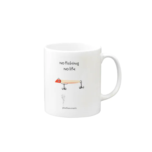 NO FISHING NO LIFE~フローティングミノー~ Mug