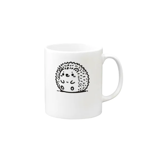 ほっこり丸っこい、のんびりハリネズミ Mug