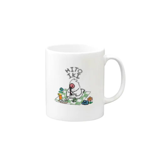 佐渡のゆるいトキとHITOIKI Mug