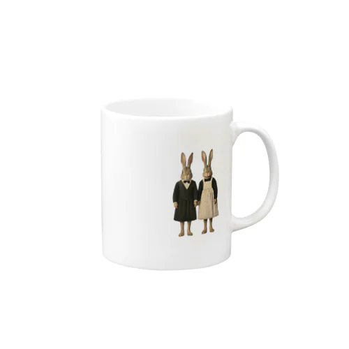 ヴィンテージ・ラビットペア Mug