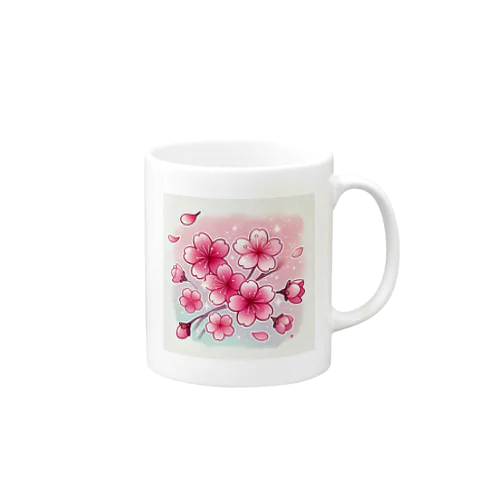 春の訪れと煌桜 Mug