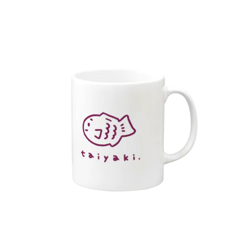 たい焼きグッズ（あずき） Mug