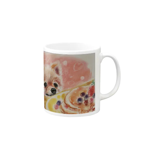 パンケーキ食べたいポメラニアン Mug