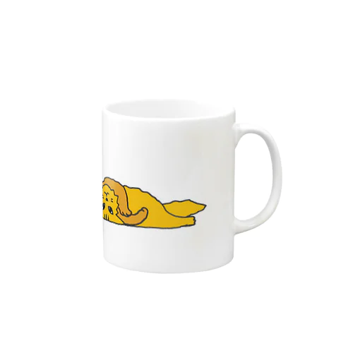 仰臥猫（カラー） Mug