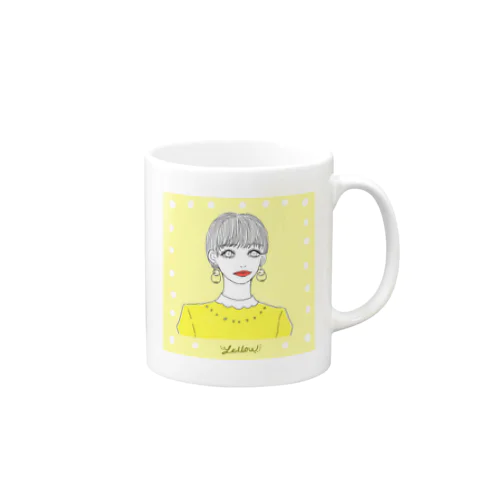 yellowな女子 Mug