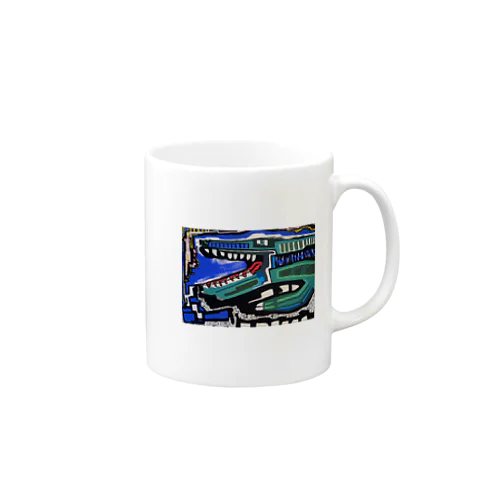 RYOGA現代アートなワニ作品達 Mug