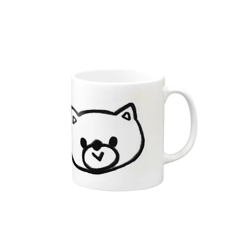 愛らしい手書き猫。 Mug