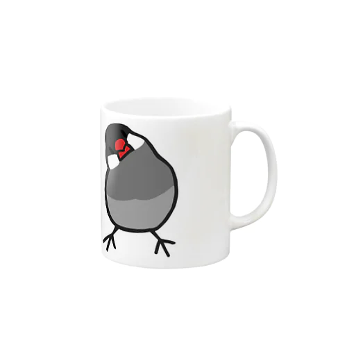 かしげる文鳥　桜文鳥 Mug