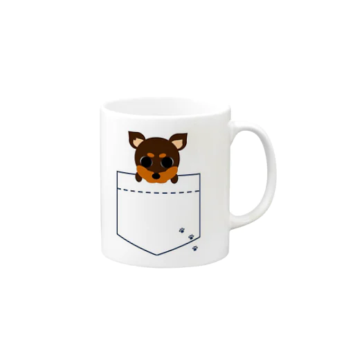 ポケットわんこ Mug