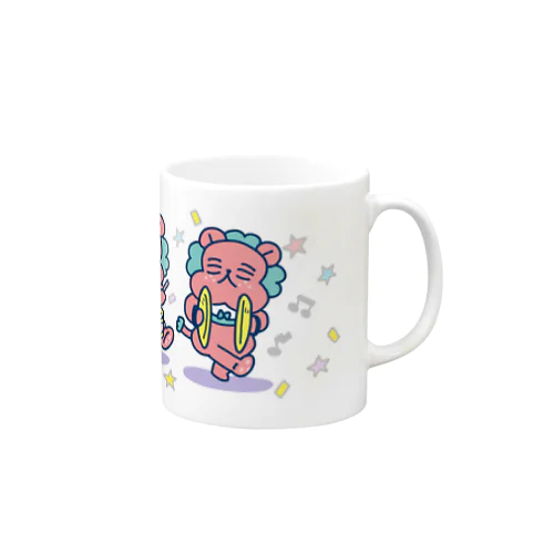 いちごらいおんのどんどんぱふぱふ♪ Mug