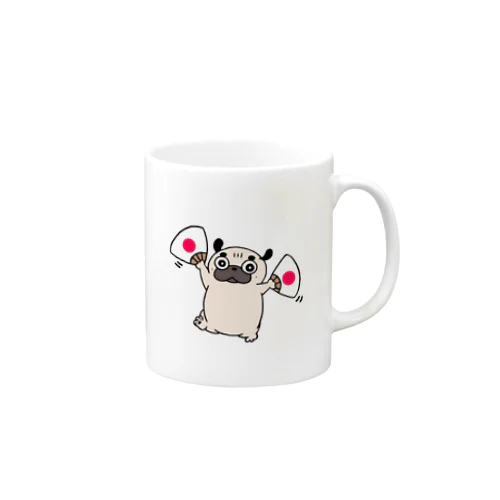 お祝いパグ Mug