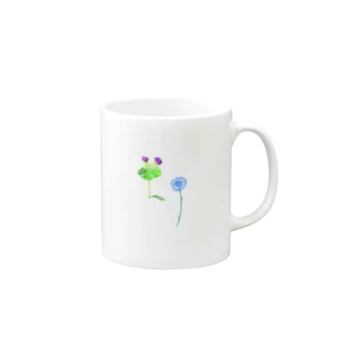 矢車菊影無し Mug