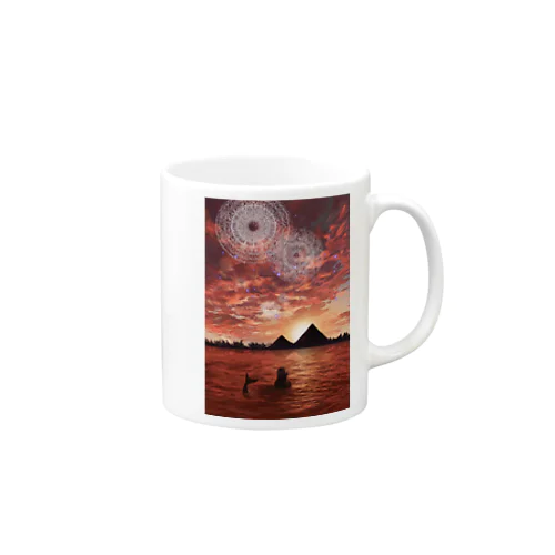 mermaid/pyramid Mug