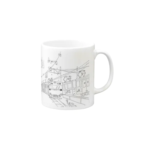 田町くわ（タテ） Mug