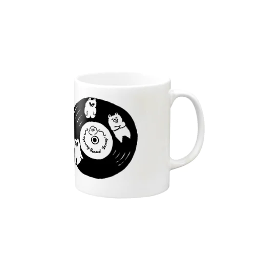 ３匹のくまとレコード Mug