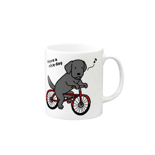 bicycleラブ 黒 Mug