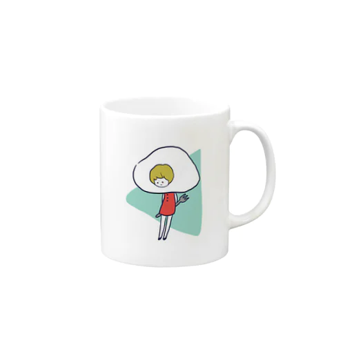 目玉焼き少女 Mug