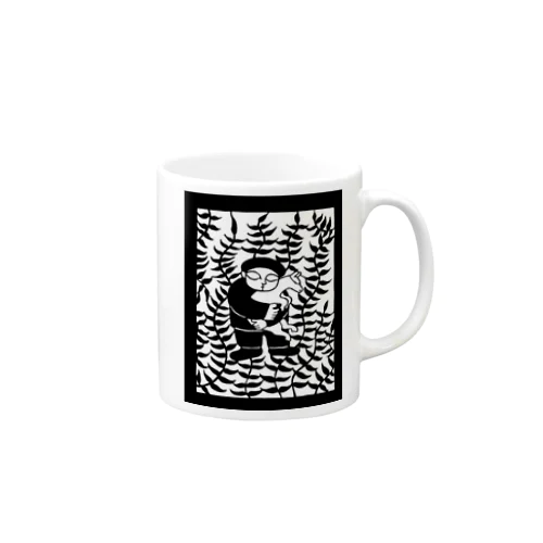 山羊と少年（モノクロ） Mug