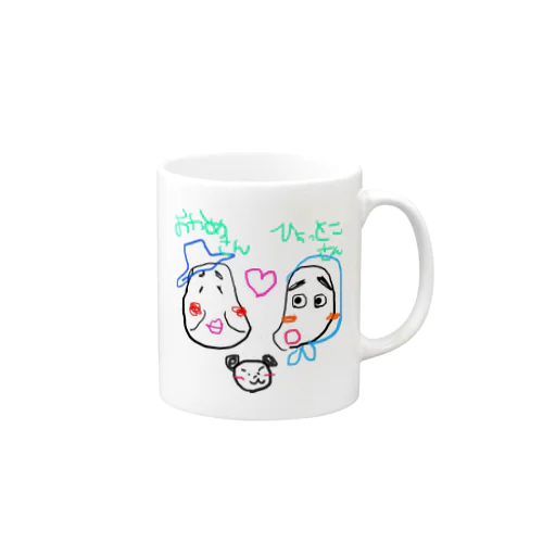 おかめ＆ひょっとこ♥️with🐼 Mug