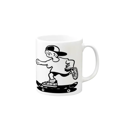 シロメスケーティング Mug
