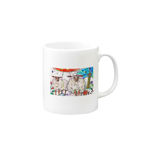 公園の羊 Mug