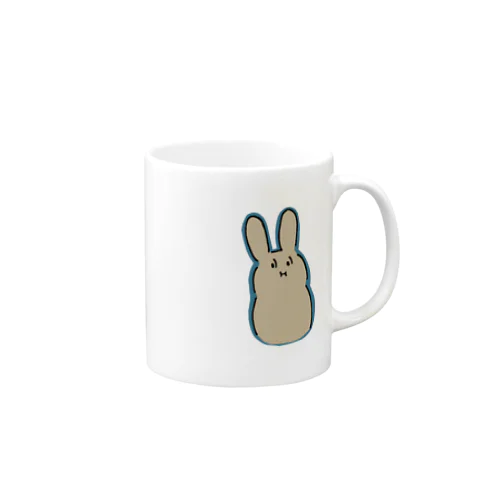 ぽちゃうさ　目を見て話そう Mug