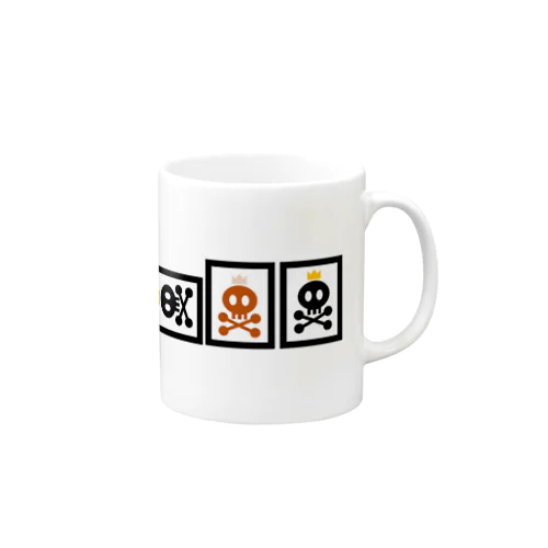 へらドクロ(赤入り) Mug