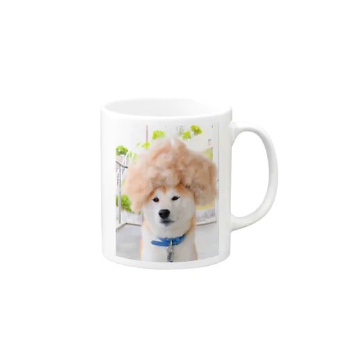 アフロ犬 Mug