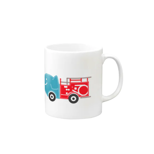 ゾウの消防車 Mug