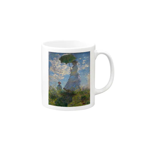 クロード・モネ / 1875 / The Promenade, Woman with a Parasol / Claude Monet Mug