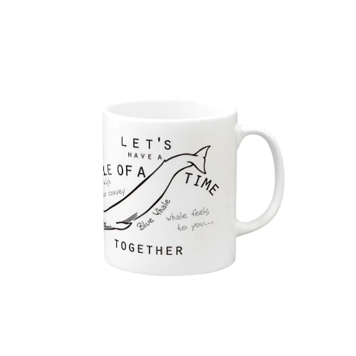 シロナガスクジラのマグカップ Mug