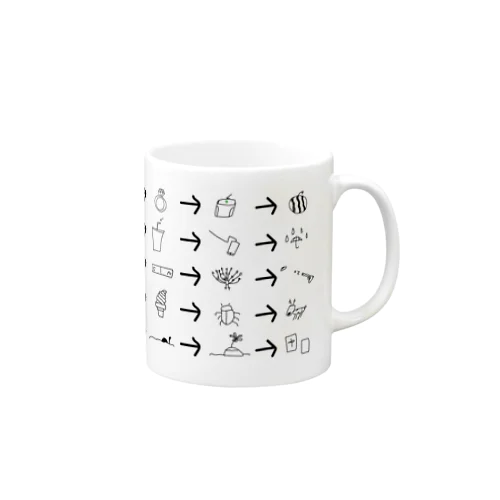 絵しりとり Mug