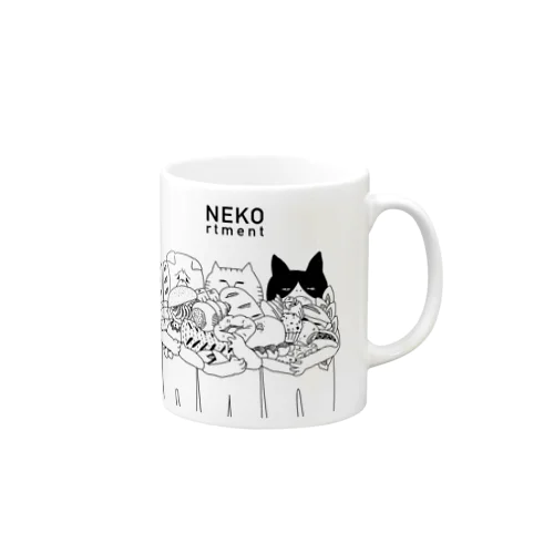 サンブサ　三匹のブサイク猫byloveぱん Mug