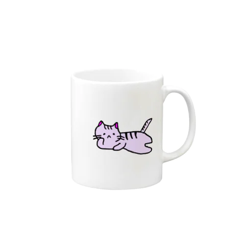 ごろごろねこ（紫） Mug