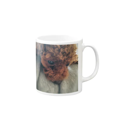 光の中の子犬 Mug