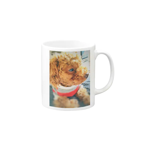 木漏れ日の中の子犬 Mug