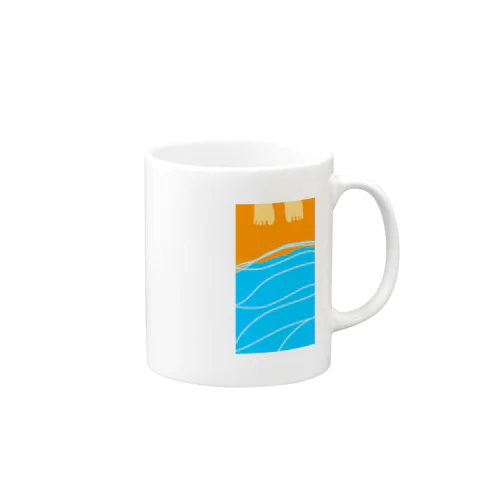 海に来た Mug