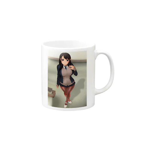 冬制服の女の子 Mug