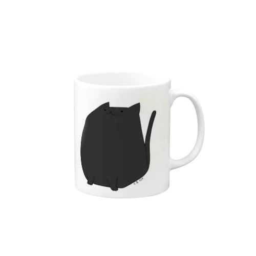 しかくねこ黒 Mug