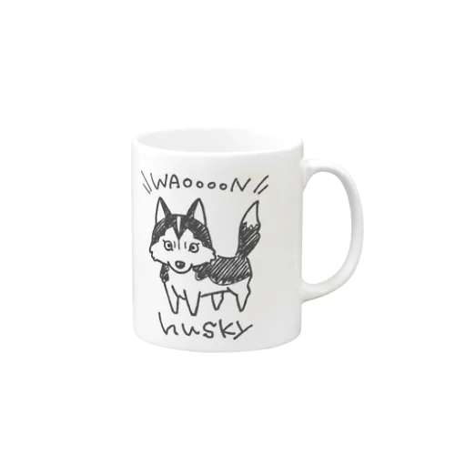 いぬちゃん　ハスキー Mug