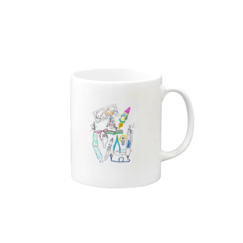 眼鏡っ娘宇宙旅行 Mug