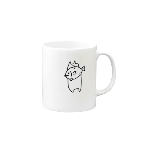 魚食べるねこ Mug