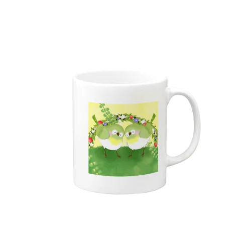 小鳥 メジロ Mug