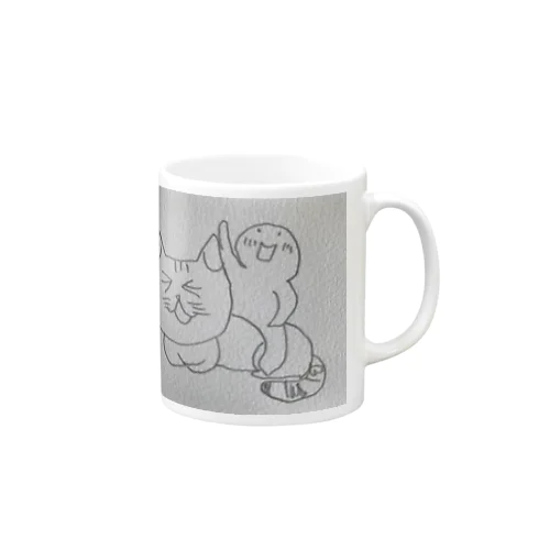 ミャーコとくにゃくにゃ人間 Mug