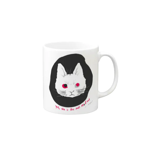 odd-eyed cat Mug