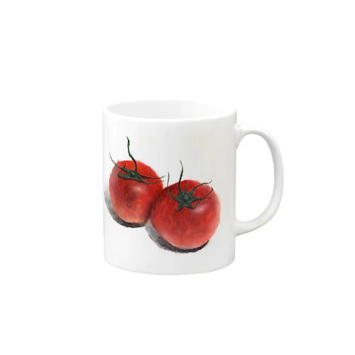 手描きトマト２つ Mug