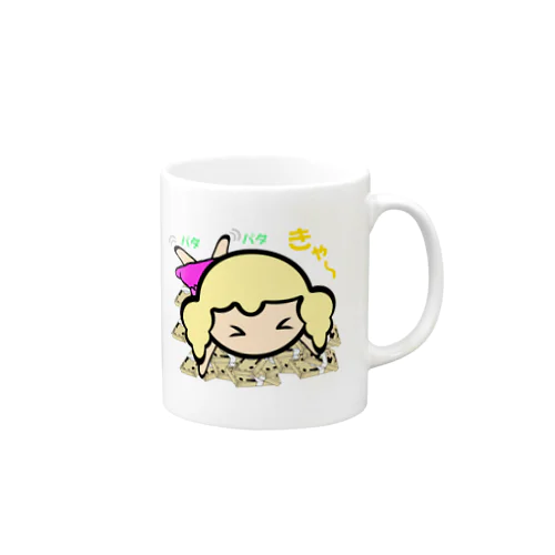 大金を手にした女の子 Mug