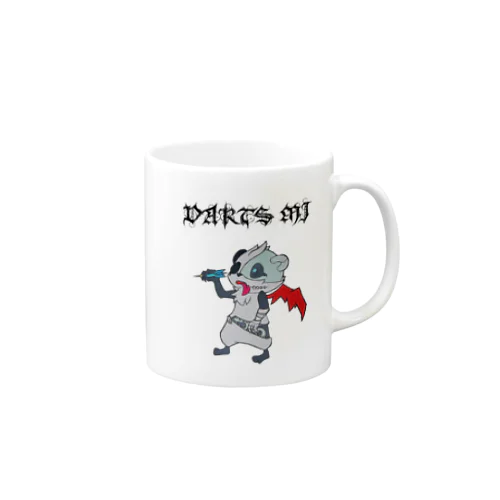 ダーツをするゾンビパンダです Mug